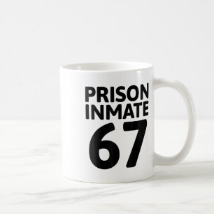 Prison Inmate 67 Halloween Meme Costume Jail Priso Coffee Mug