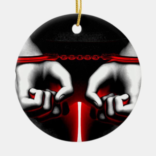 Prison Jail Correctional Facility as a Management Ceramic Ornament (Front)