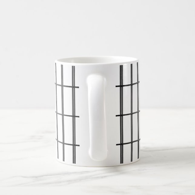 Prison, jail metallic bars coffee mug (Handle)
