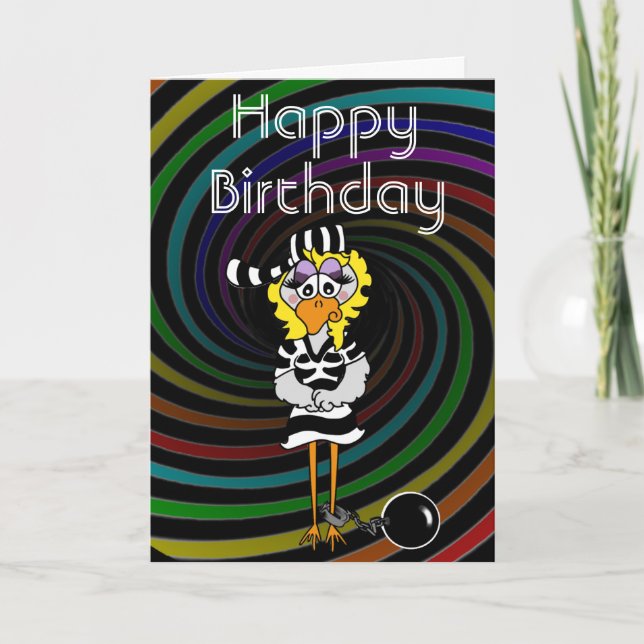 Prison Jailbird Card (Front)