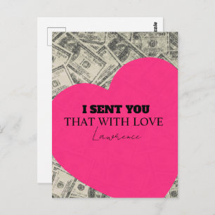 Prison Long Distance Cute Commissary Heart Postcard