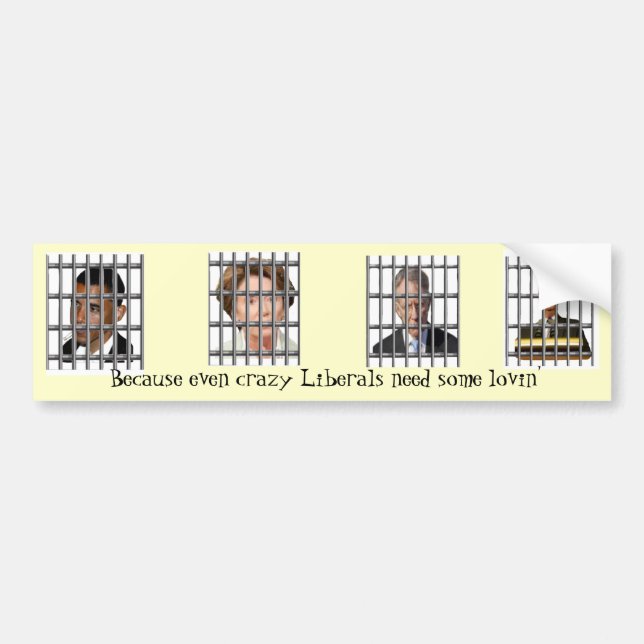 Prison love for the big four bumper sticker (Front)