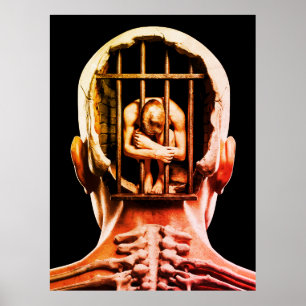 Prison of the Mind – Surreal Conceptual Wall Art 