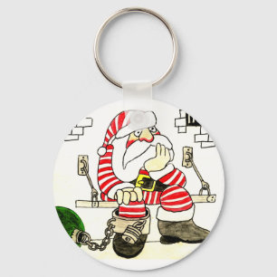 PRISON SANTA KEYCHAIN