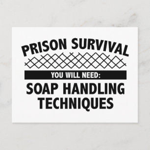 Prison Survival Postcard