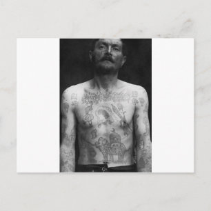 Prison Tattoos Postcard