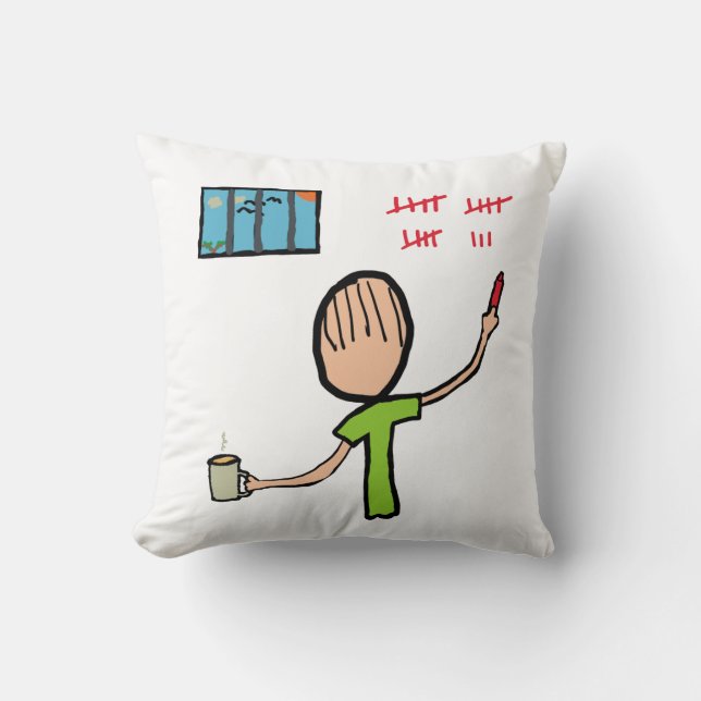 Prison Throw Pillow (Front)