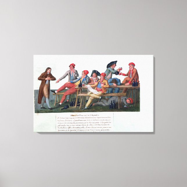 Prison Tribunal of 2 & 3 September, 1792 Canvas Print (Front)