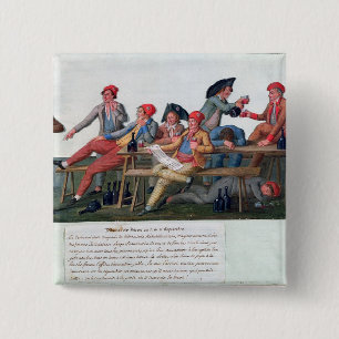 Prison Tribunal of 2 & 3 September, 1792 Inch Square Button