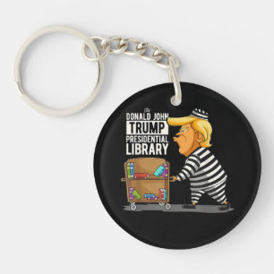 Prison Trump Presidential Library Keychain