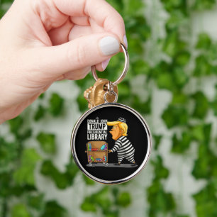 Prison Trump Presidential Library Keychain