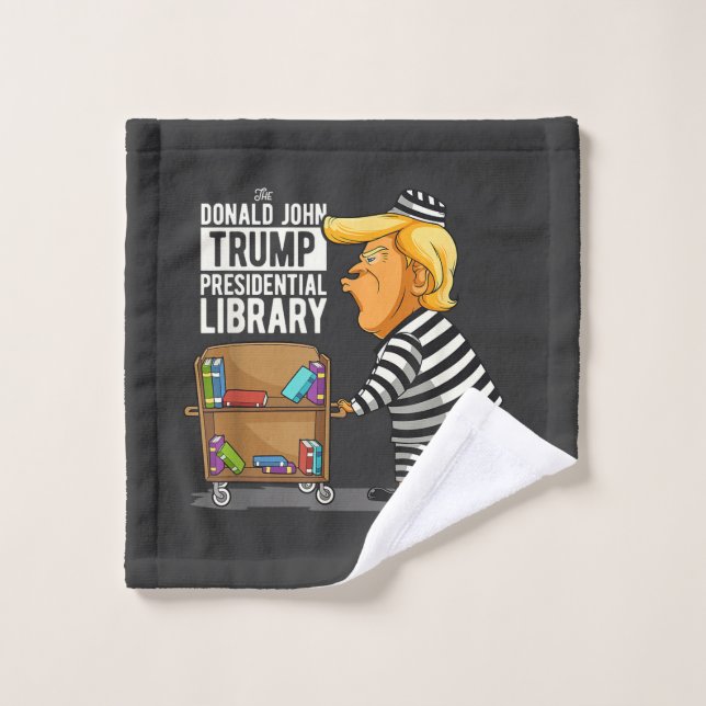 Prison Trump Presidential Library Wash Cloth (Wash Cloth)
