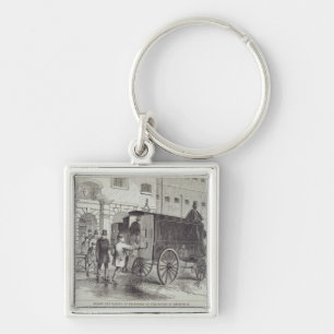 Prison Van taking up Prisoners at the House of Det Keychain