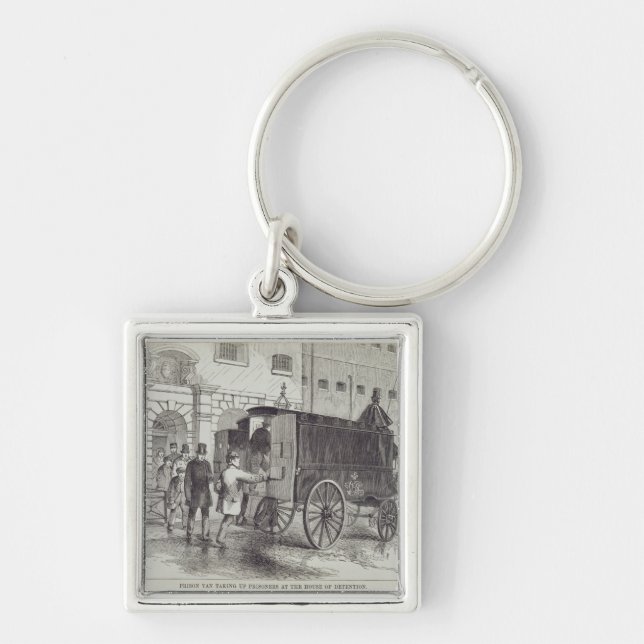 Prison Van taking up Prisoners at the House of Det Keychain (Front)