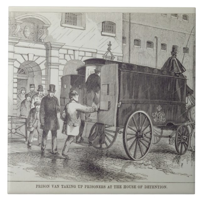 Prison Van taking up Prisoners at the House of Det Tile (Front)
