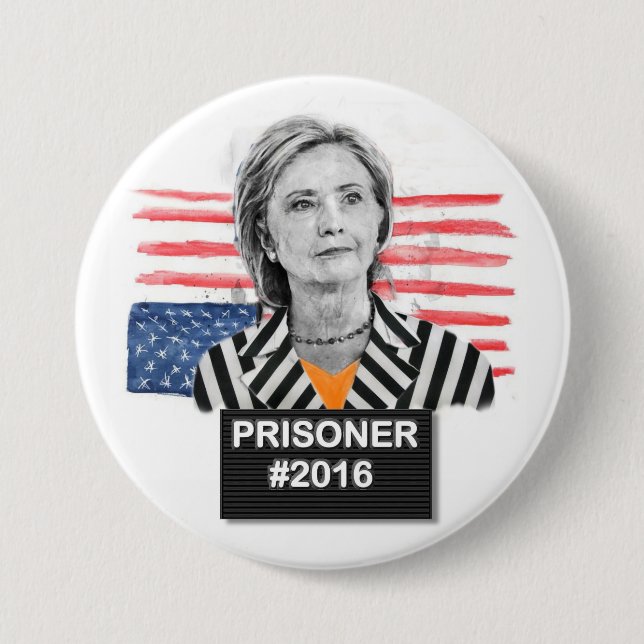 Prisoner #2016 3 inch round button (Front)