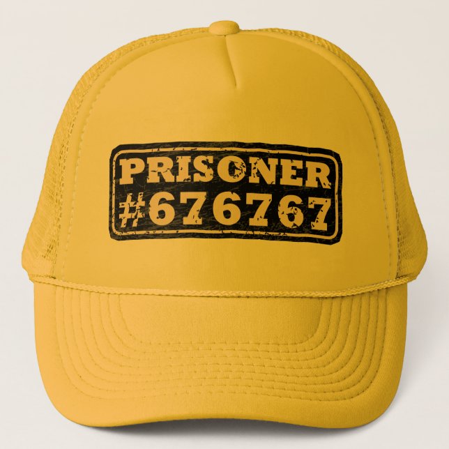 Prisoner 67 Meme Trucker Hat (Front)