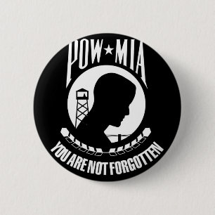 Prisoner of War - Missing in Action 2 Inch Round Button