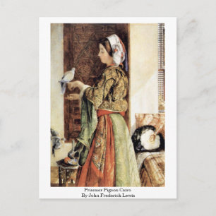 Prisoner Pigeon Cairo By John Frederick Lewis Postcard