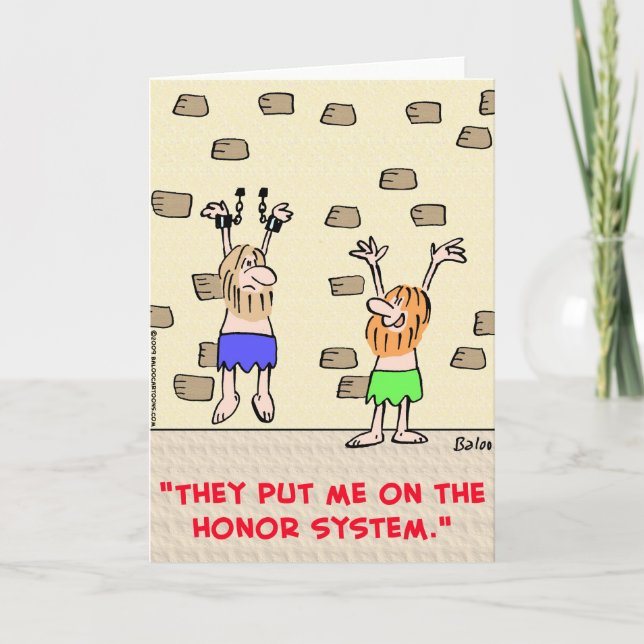 prisoners honour system card (Front)