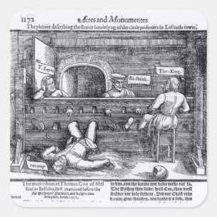 Prisoners in the Lollards' Tower Square Sticker