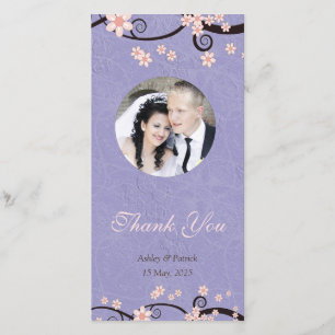 Prisoners of Love Violet Thank You Photo Card