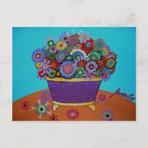 PRISTINE FLOWERS POSTCARD