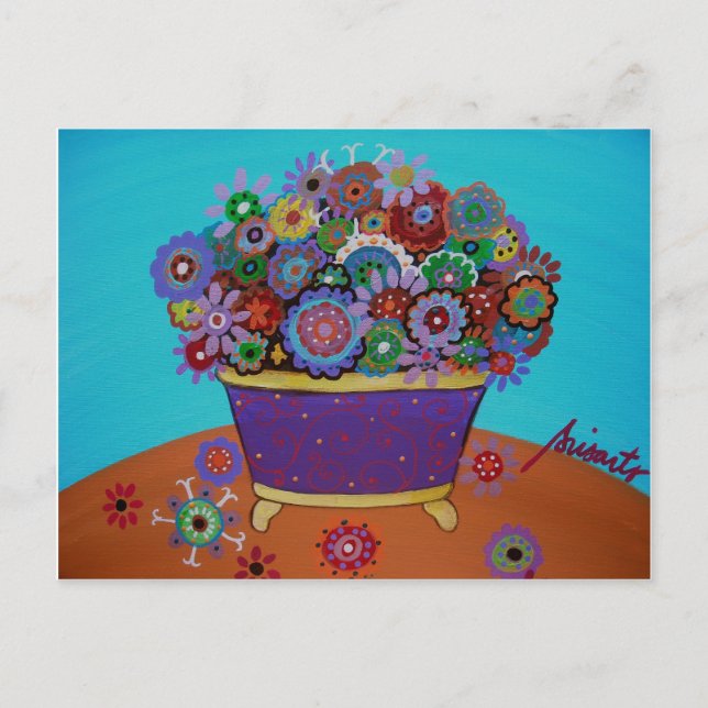 PRISTINE FLOWERS POSTCARD (Front)