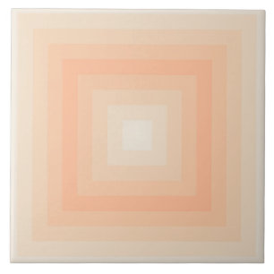 Pristine Fuzzy Peach Squares Ceramic Tile