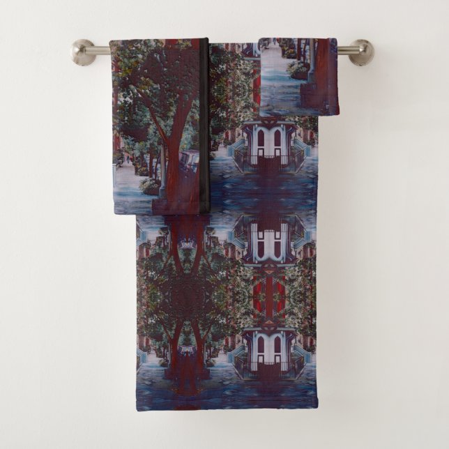 Pristine Walk on 19th Street, NYC Bath Towel Set (Insitu)