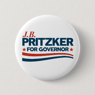 PRITZKER - JB Pritzker for Governor 2 Inch Round Button