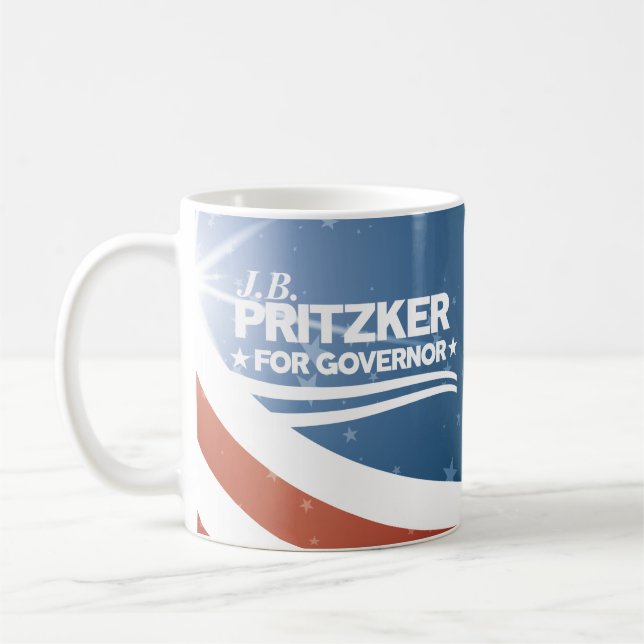 PRITZKER - JB Pritzker for Governor Coffee Mug (Left)