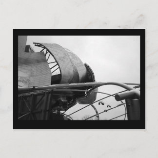 pritzker pavilion :: winter (b&w) postcard