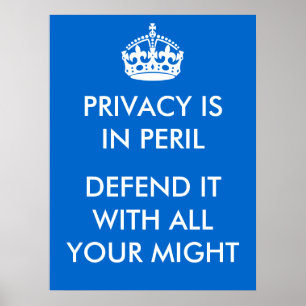 Privacy is in Peril Poster