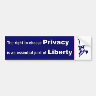 Privacy is Liberty Bumper Sticker