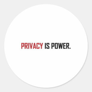 Privacy Is Power Sticker 