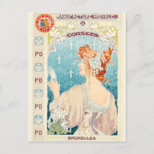 Privat Livemont - Real Manufacture of Corsets Postcard