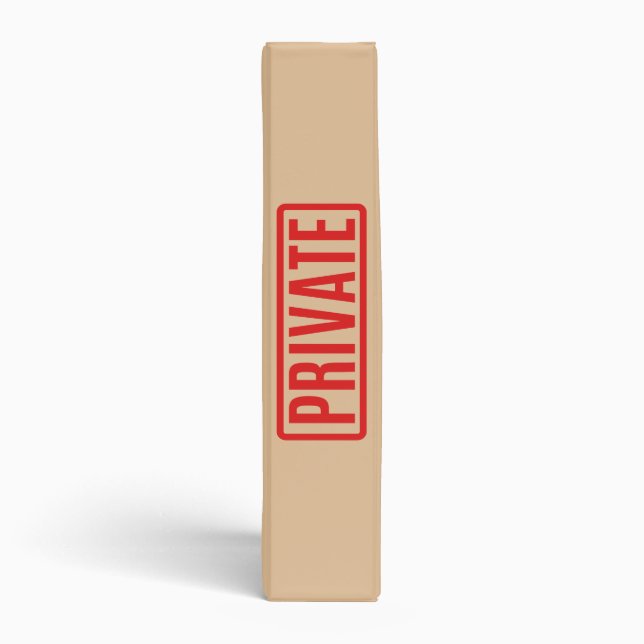 Private 3 Ring Binder (Spine)