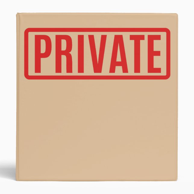Private Binder (Front)