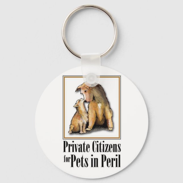 Private Citizens for Pets in Peril Keychain (Front)