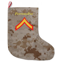 Private First Class Marine Rank Christmas Stocking