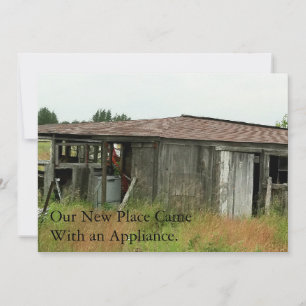 Private Fun Change of Address Card: Free Appliance Announcement