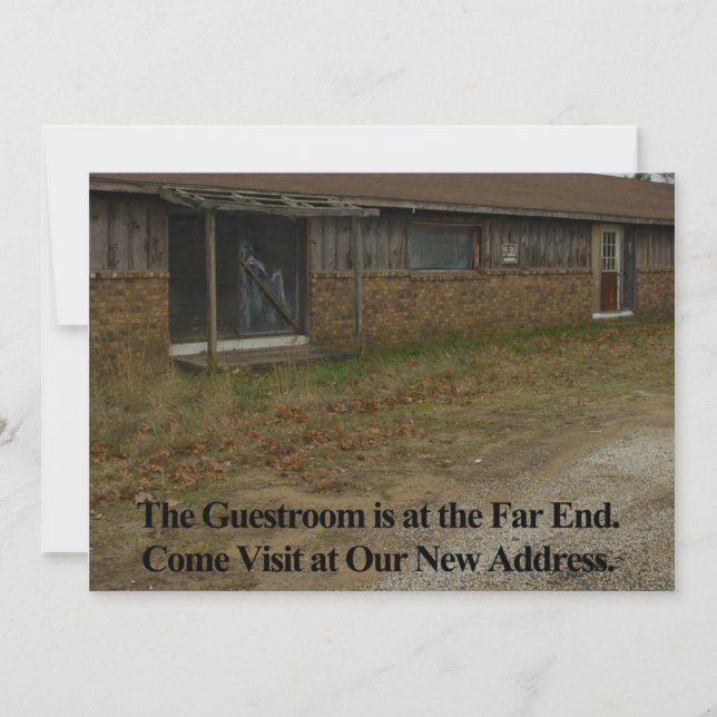 Private Funny Changement d'adresse Carte : Chambre (Devant)