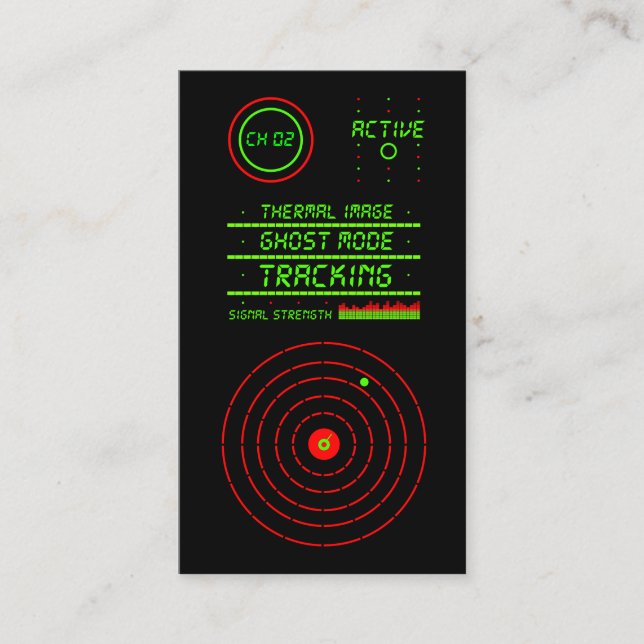 Private Investigation Service Detective Agency LED Business Card (Front)