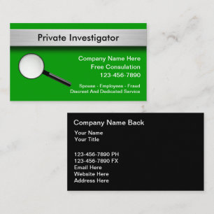 Private Investigator Business Cards