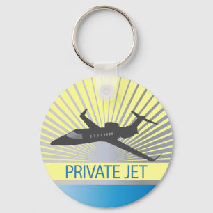 Private Jet Aircraft Keychain