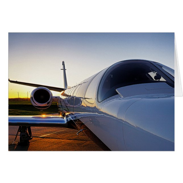 Private Jet Airplane (Front Horizontal)