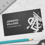 Private Math Tutor - Mathematics Educator Business Card<br><div class="desc">Private Math Tutor - Mathematics Educator</div>