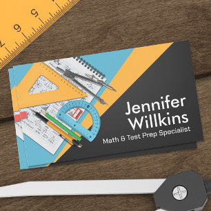 Private Math Tutor - Mathematics Educator Business Card