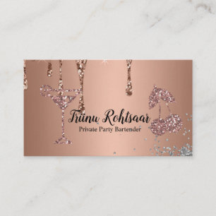 Private Party Bartender Business Card